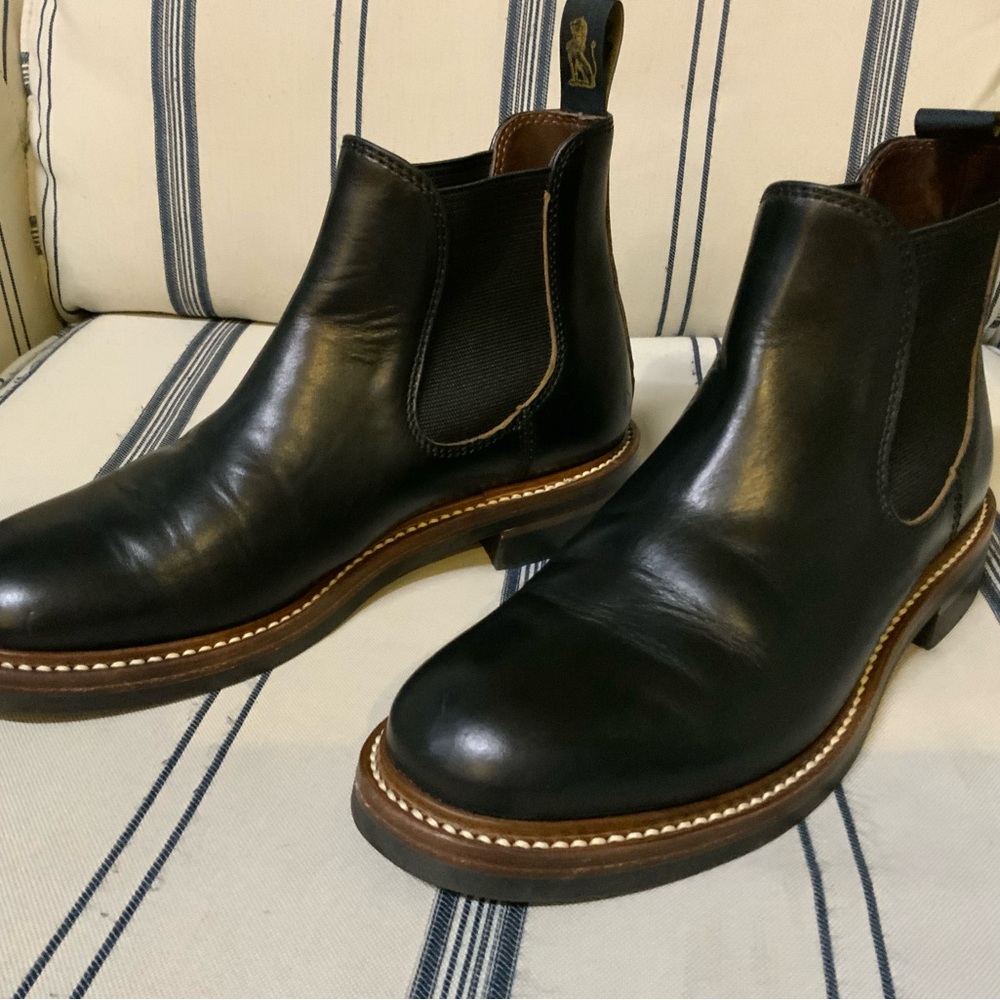 Classic Black Leather Ankle Boots